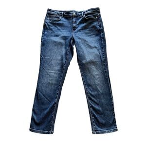 J.Jill Jeans Premium  Blue Denim Slim Ankle Authentic Fit Women’s Size 12